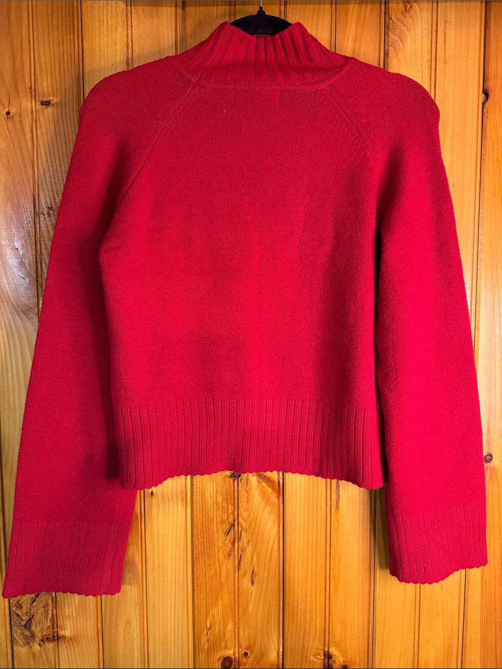 Truth by Republic Nordstroms Women's Red Ribbed Turtleneck Sweater - Picture 8 of 8